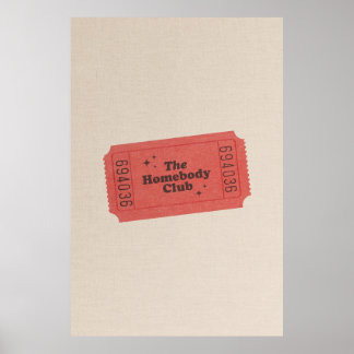 Homebody-Klubben Poster