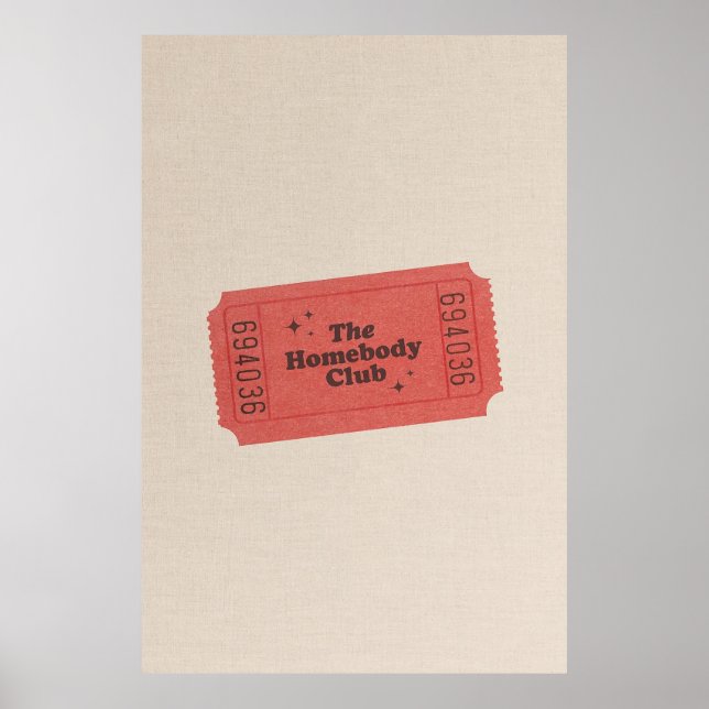 Homebody-Klubben Poster (Framsidan)