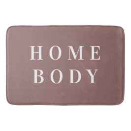 Homebody Minimal Brown Bath Mat Badrumsmatta