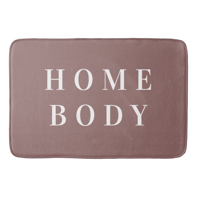 Homebody Minimal Brown Bath Mat Badrumsmatta (Framsidan)