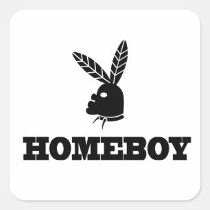 Homeboy Fyrkantigt Klistermärke