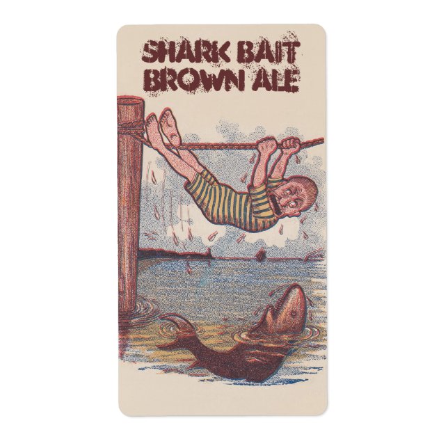 Homebrebrik Shark Bait Brown Ale Antique Roligt La Fraktsedel (Framsidan)