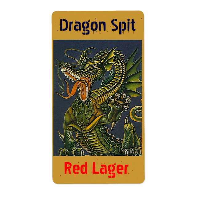 Homebreiska förråd med homebreetiketter fraktsedel (Framsidan)