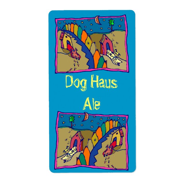 Homebreiska förråd med homebreetiketter fraktsedel (Framsidan)