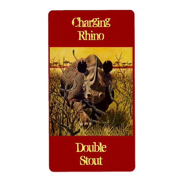 Homebreiska förråd med homebreetiketter fraktsedel (Framsidan)