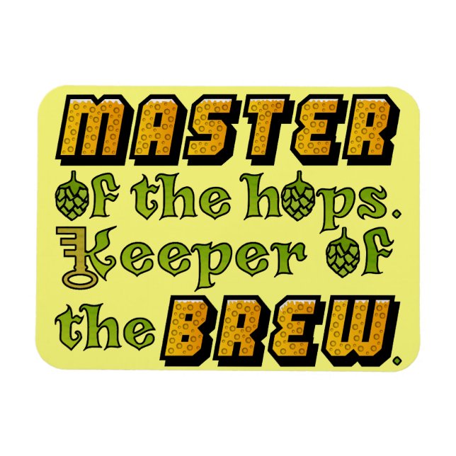 Homebrew Beer Brewer Magnet (Horisontell)