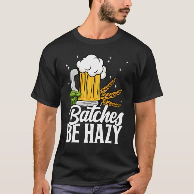 Homebrew IPA Craft Brewery Hazy Beer  Drinking T Shirt (Framsida)