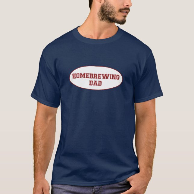 Homebrewing pappaskjorta t-shirt (Framsida)