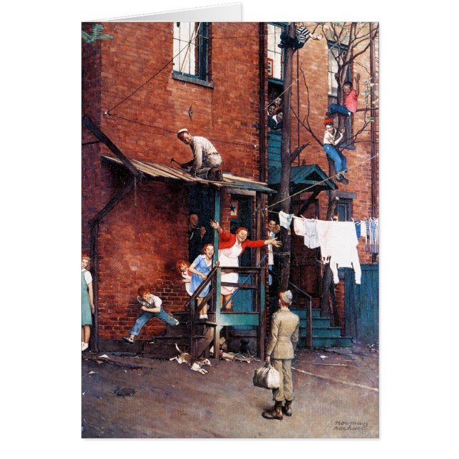 Homecoming G.I. Hälsningskort (Framsidan)