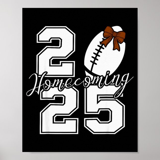 Homecoming Hoco 2025 School Team Spirit Reunion Fo Poster (Framsidan)