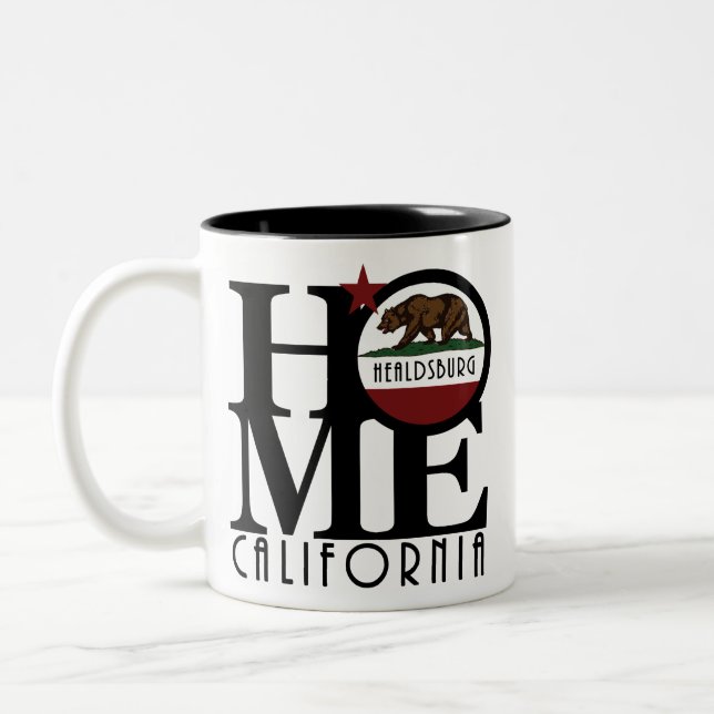 HOMEHealdsburg California 11oz Two-Tone Coffee Mug Två-Tonad Mugg (Vänster)