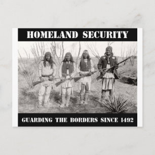 HOMELAND SECURITY Guarding the Gräns sedan 1492 Vykort