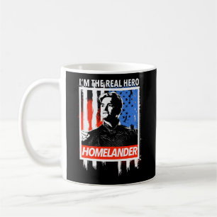 Homelander jag är den riktiga Hero-amerikanska Fla Kaffemugg