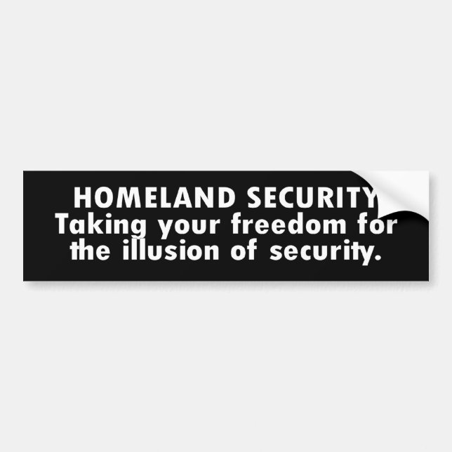 homelandSecurity Bildekal (Framsidan)