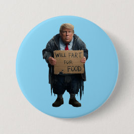 Homeless Trump Button Knapp