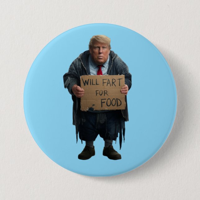 Homeless Trump Button Knapp (Framsida)