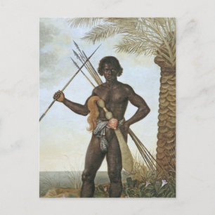 Homem africano (afrikansk man) av Albert Eckhout Vykort