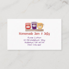 Homemad Sylt & Jelly Affärskort Visitkort