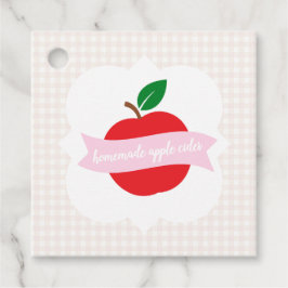 Homemade Apple Cider Girls Birthday Gåvor Etiketter