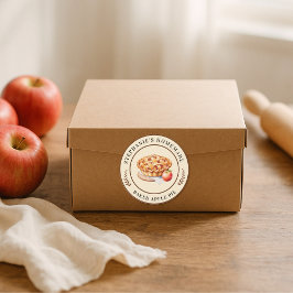 Homemade Apple Paj Anpassningsbar Sticker Runt Klistermärke