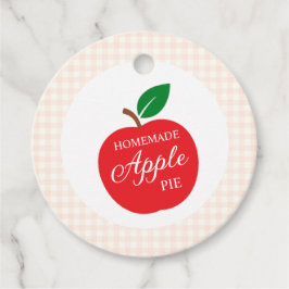 Homemade Apple Pie Baby Shower Gåvor Etiketter