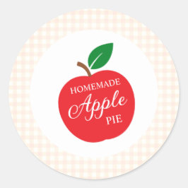 Homemade Apple Pie Baby Shower Runt Klistermärke