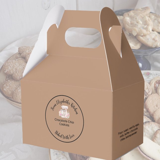 Homemade Baked Goods Ingredients Kraft Papprare Br Presentaskar (Skapare uppladdad)