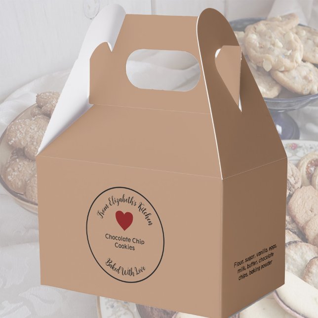 Homemade Baked Goods Ingredients Kraft Papprare Br Presentaskar (Skapare uppladdad)