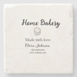 Homemade bakery lägger till namn anpassningsbar stenunderlägg