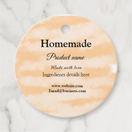 Homemade bakery tillverkad med kärlek lägger till  gåvor etiketter