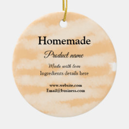 Homemade bakery tillverkad med kärlek lägger till  julgransprydnad keramik