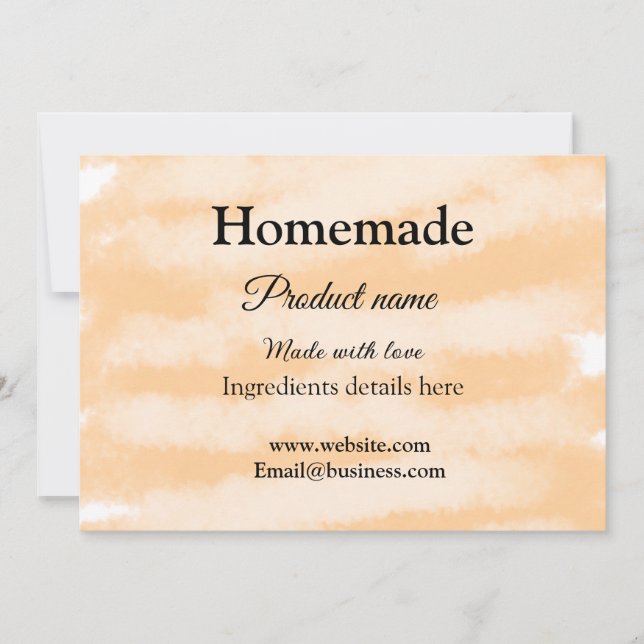 Homemade bakery tillverkad med kärlek lägger till  julkort (Framsida)