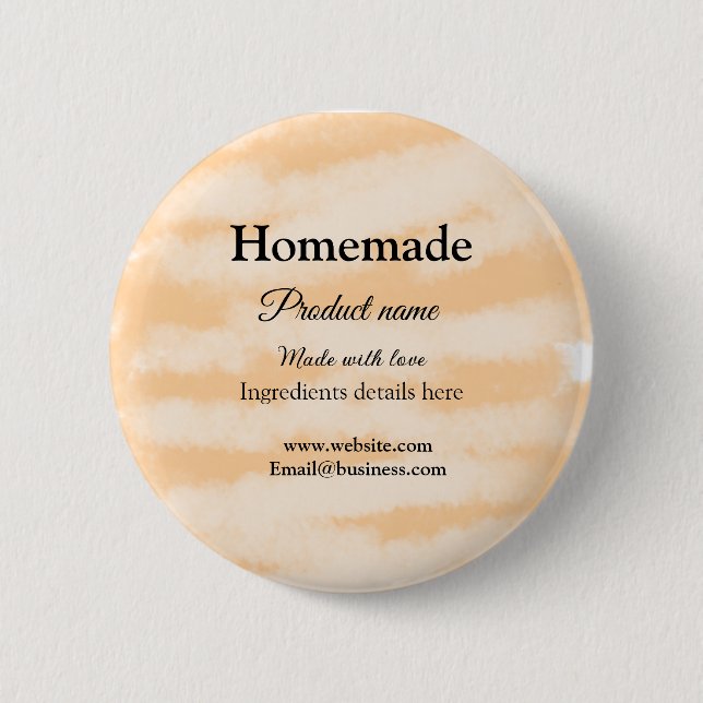 Homemade bakery tillverkad med kärlek lägger till  knapp (Framsida)