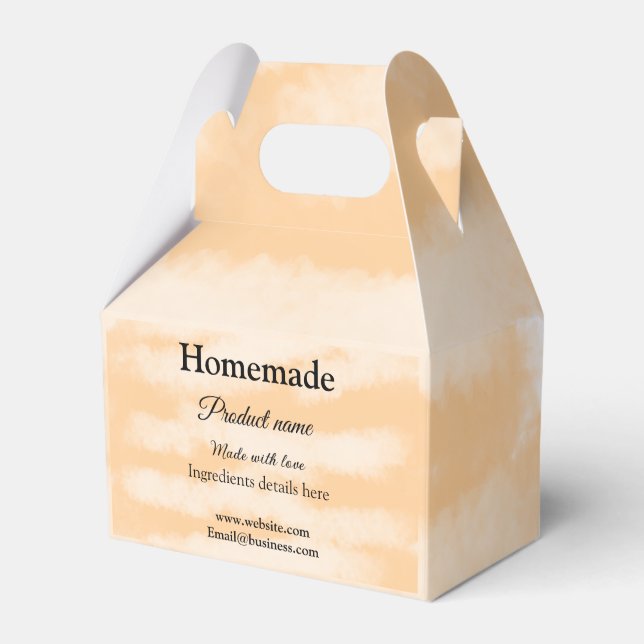 Homemade bakery tillverkad med kärlek lägger till  presentaskar (Framsidan Sidan)