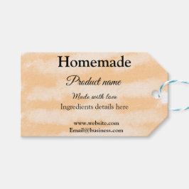 Homemade bakery tillverkad med kärlek lägger till  presentetikett