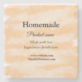 Homemade bakery tillverkad med kärlek lägger till  stenunderlägg