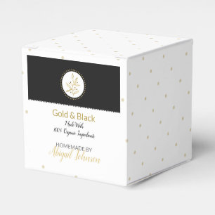 Homemade Bath & Body Packaging Guld & Black Presentaskar