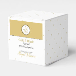 Homemade Bath & Body Packaging | Guld & Black Presentaskar