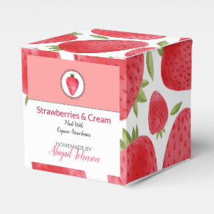 Homemade Bath & Body Packaging Jordgubbar Presentaskar