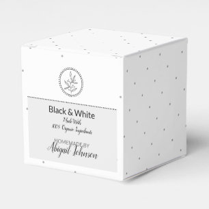 Homemade Bath & Body Packaging   Svartvitt Presentaskar