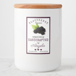 Homemade Blackberry Liqueur Flaska-etikett | Mat Etikett