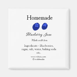 Homemade blueberry sylt tillverkad med kärlek magnet