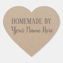 Homemade by Cookie Vintage Craft Hjärtformat Klistermärke