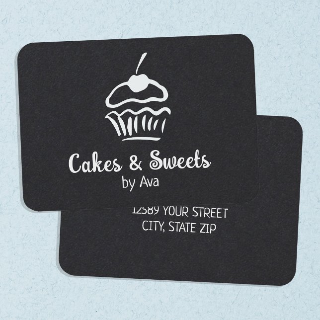 Homemade Cake Visitkort (Homemade Cake Business Cards)