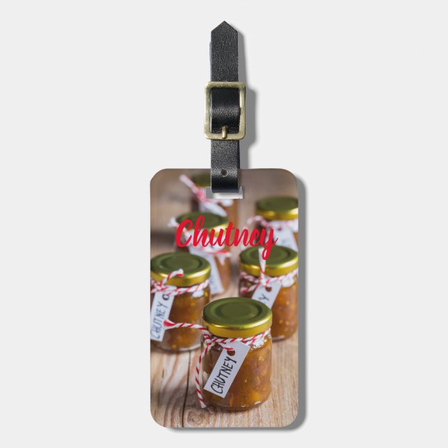Homemade Chutney onion pineapple köksgåva Bagagebricka (Vertikal Framsida)