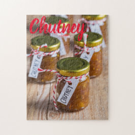 Homemade Chutney onion pineapple köksgåva Pussel