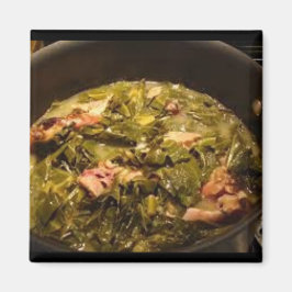 Homemade Collard Grönts Magnet