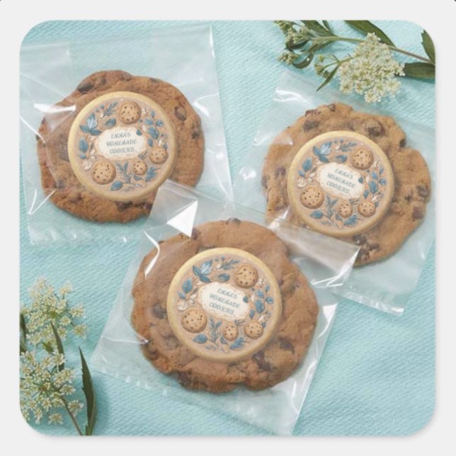 Homemade Cookie Runt Klistermärke (Skapare uppladdad)
