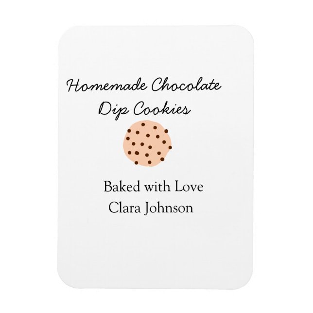 Homemade-cookiefiler lägg till anpassningsbarna na magnet (Vertikal)