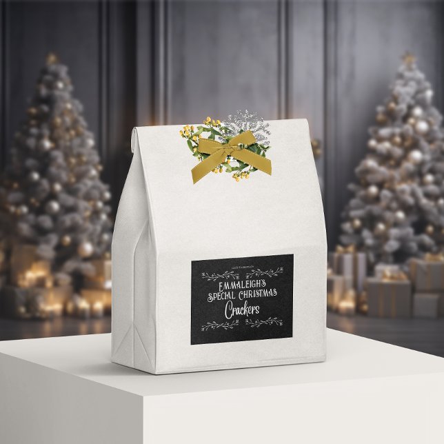 Homemade Crackers Aesthetic Black Mat Etiketter (Skapare uppladdad)